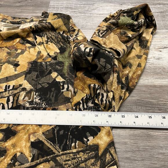 Vintage Jerzees Mossy Oak Forest Floor Camo Tan Green XL Hunting Outdoor Shirt - Picture 6 of 9